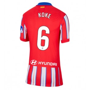 Atletico Madrid Koke #6 Hjemmebanetrøje Dame 2024-25 Kort ærmer